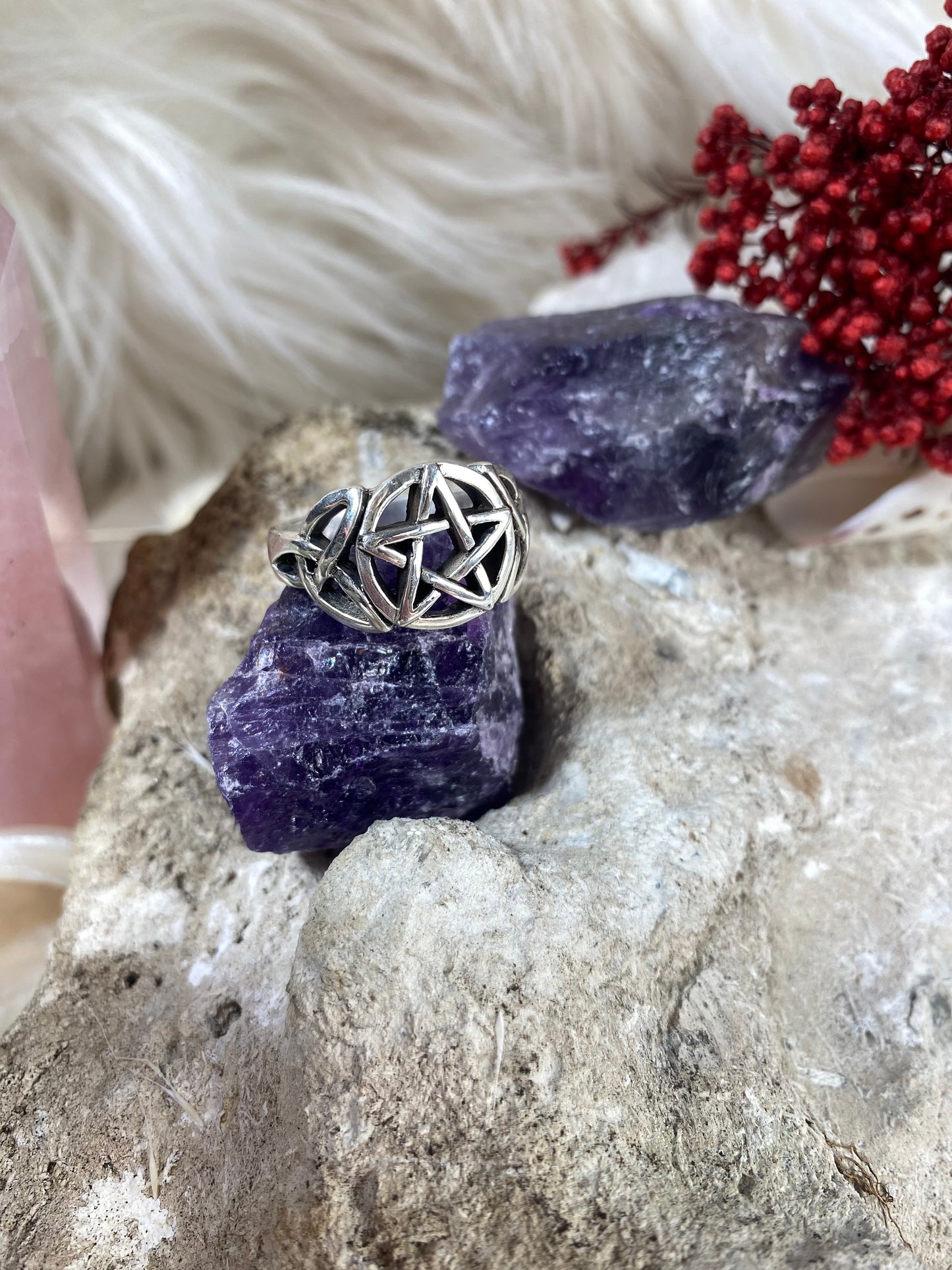 Pentacle Ring Sterling Silver