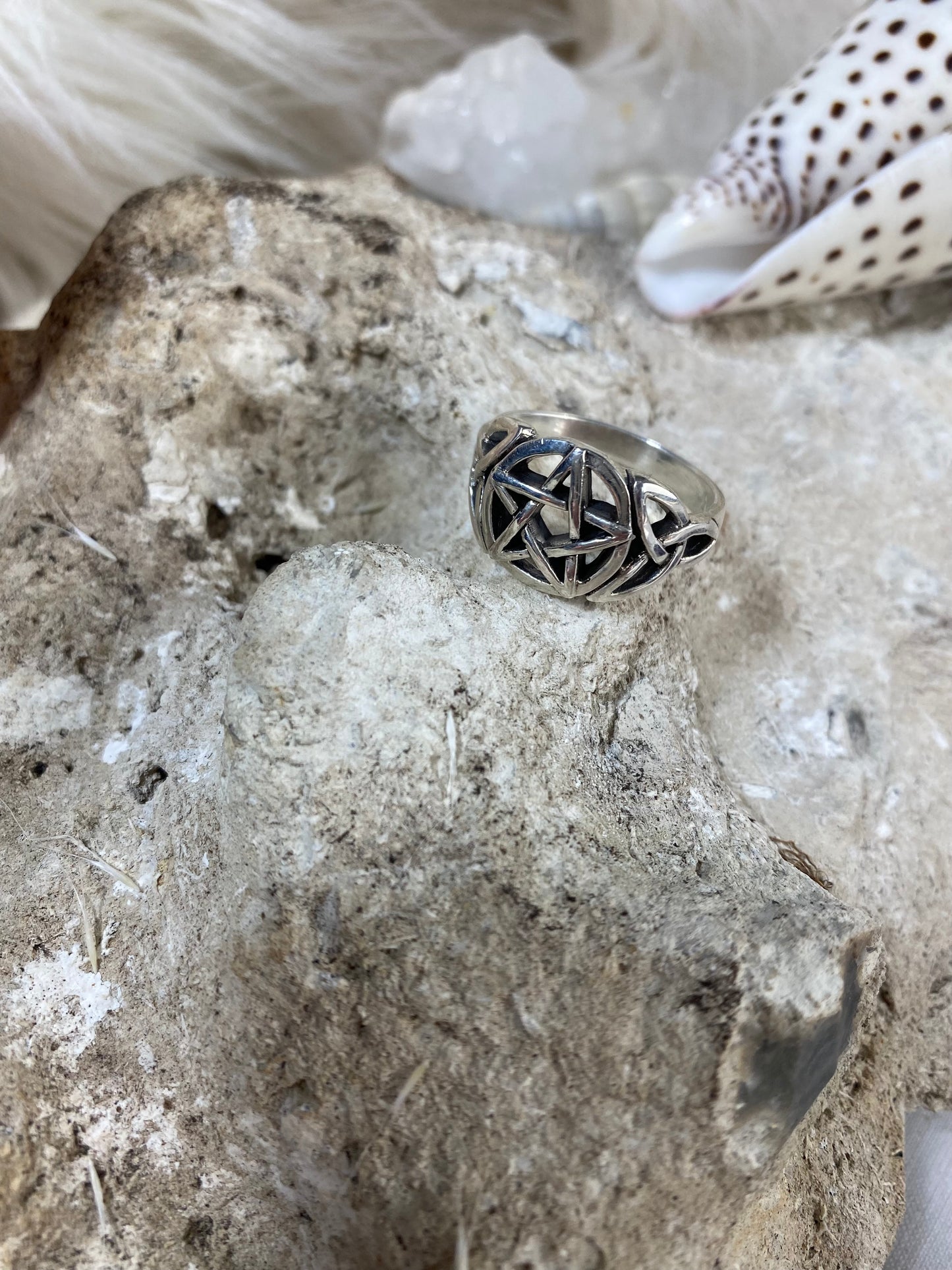 Pentacle Ring Sterling Silver