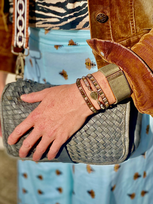 Labradorite Crystal Wrap Bracelet